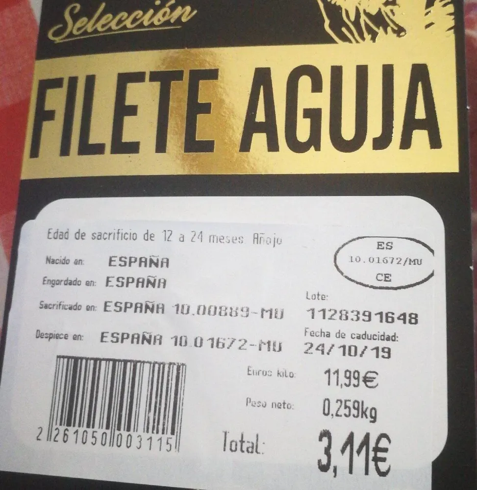 FILETE AGUJA