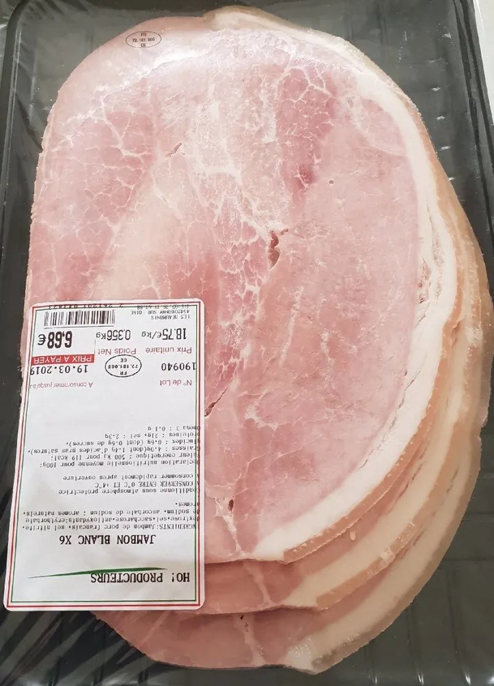 Jambon blanc x6
