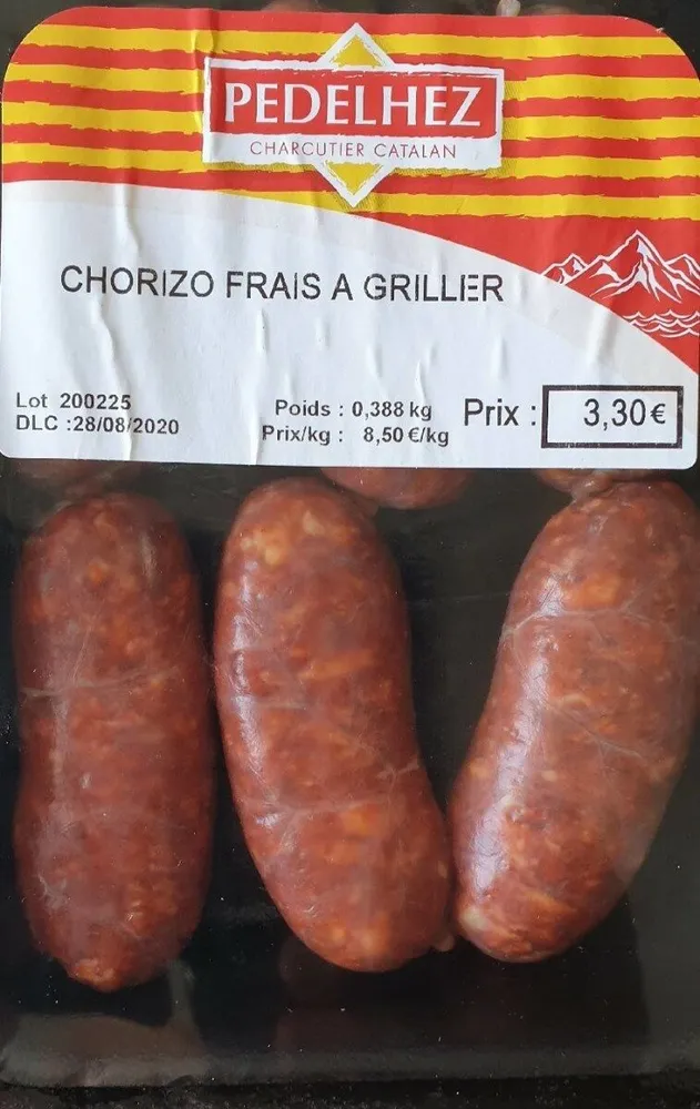 Chorizo frais à griller