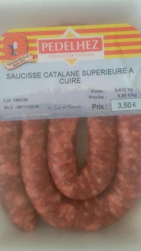 Saucisse catalane supérieure à cuire