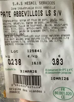 Pate abbevillois de ses grands morts