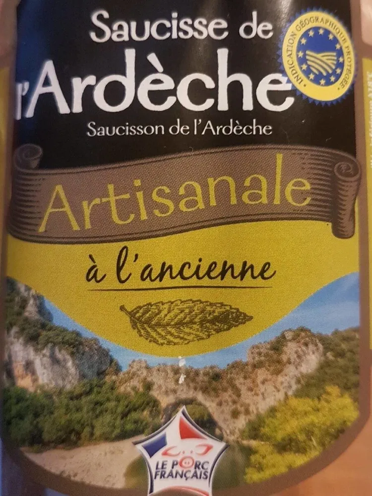 Saucisse de l'Ardèche artisanale a l'ancienne