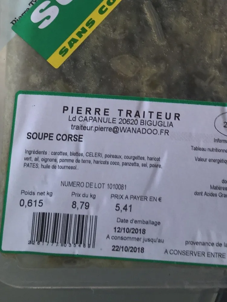 Soupe corse
