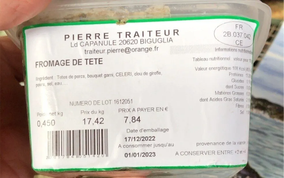 Fromage de tête