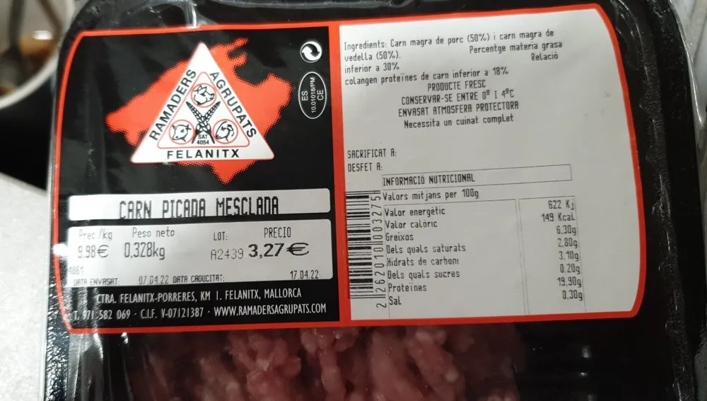 Carn picada mesclada