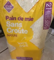 Pain de mie sans croûte nature