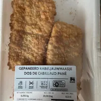 Dos de cabillaud  pané