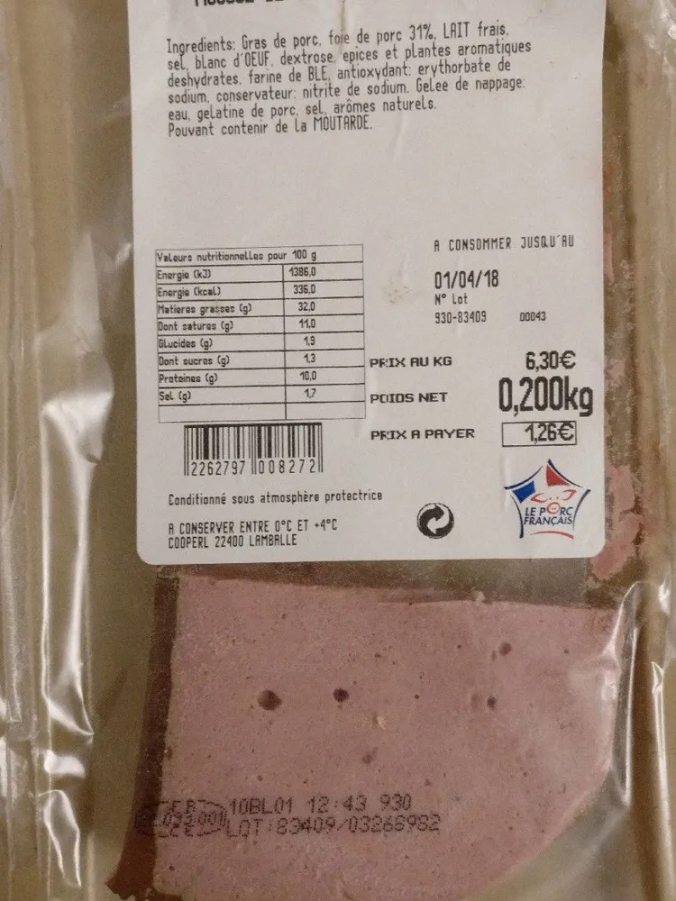 Mousse de foie qualité supérieure