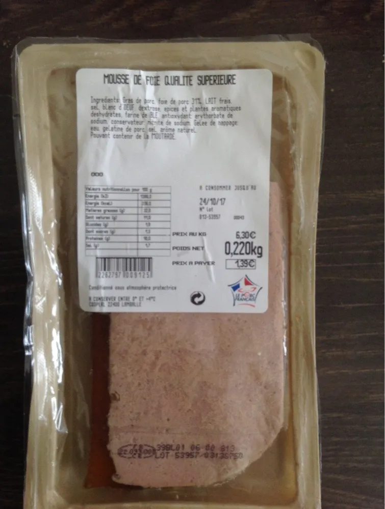 Mousse de foie qualité supérieure