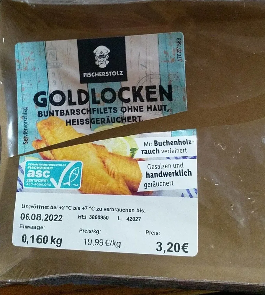 Goldlocken Buntbarschfilet