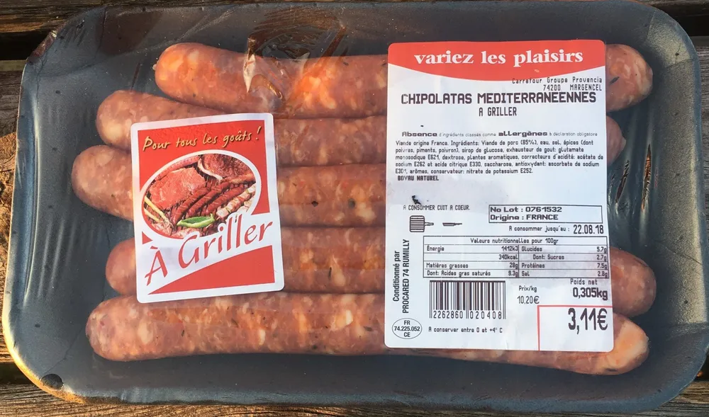 Chipolatas Mediteranéennes