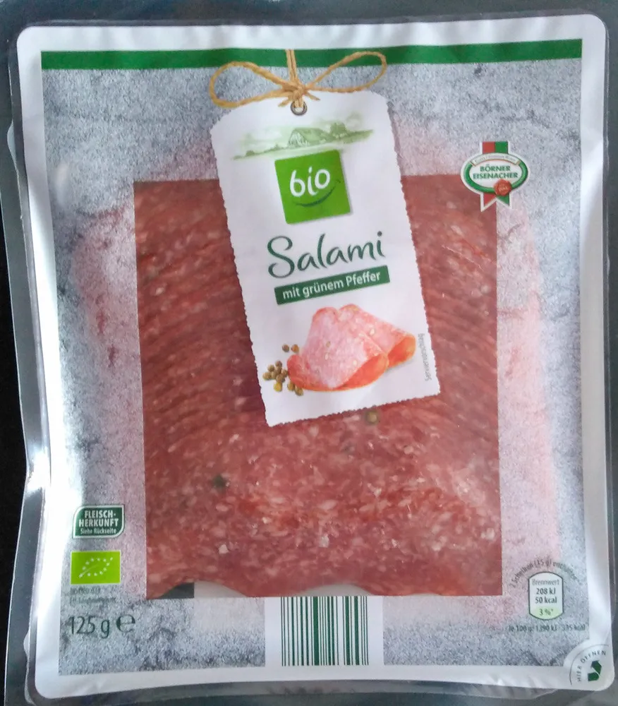 Salami mit grünem Pfeffer