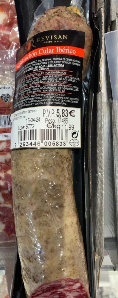 Salchichon cular ibrrico