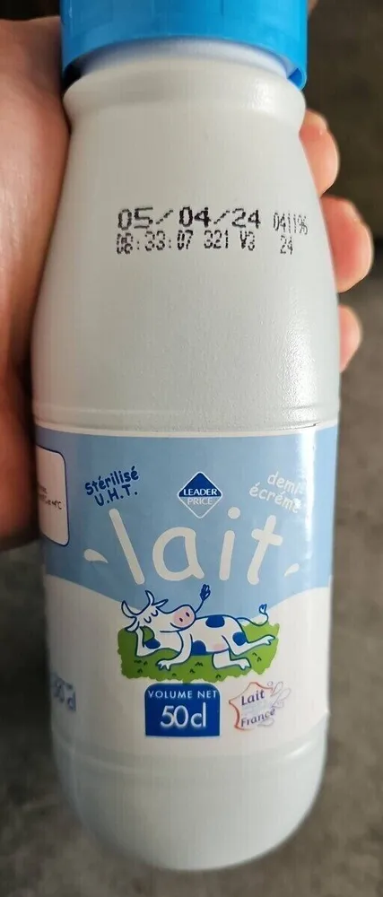 Lait demi écrémé