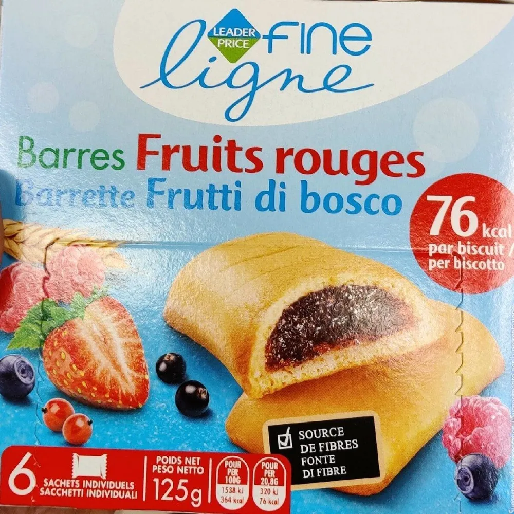 Barres fruits rouges