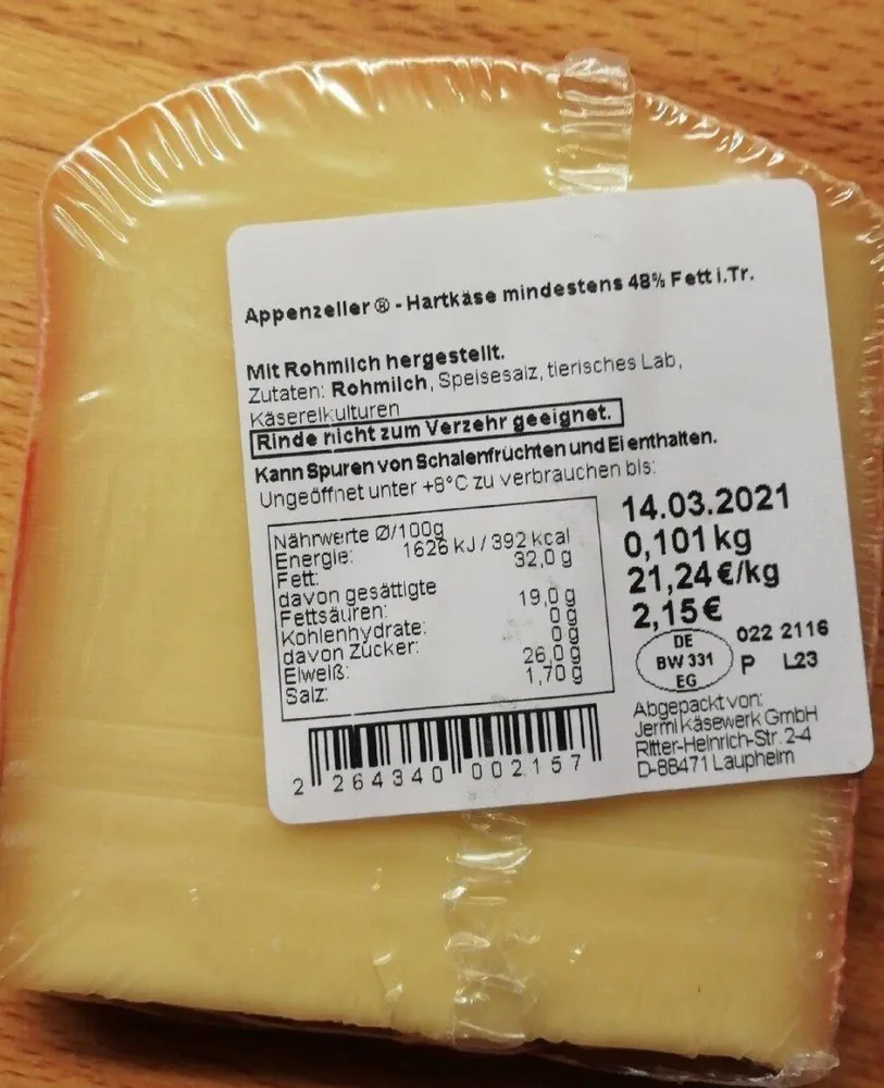 Appenzeller Hartkäse