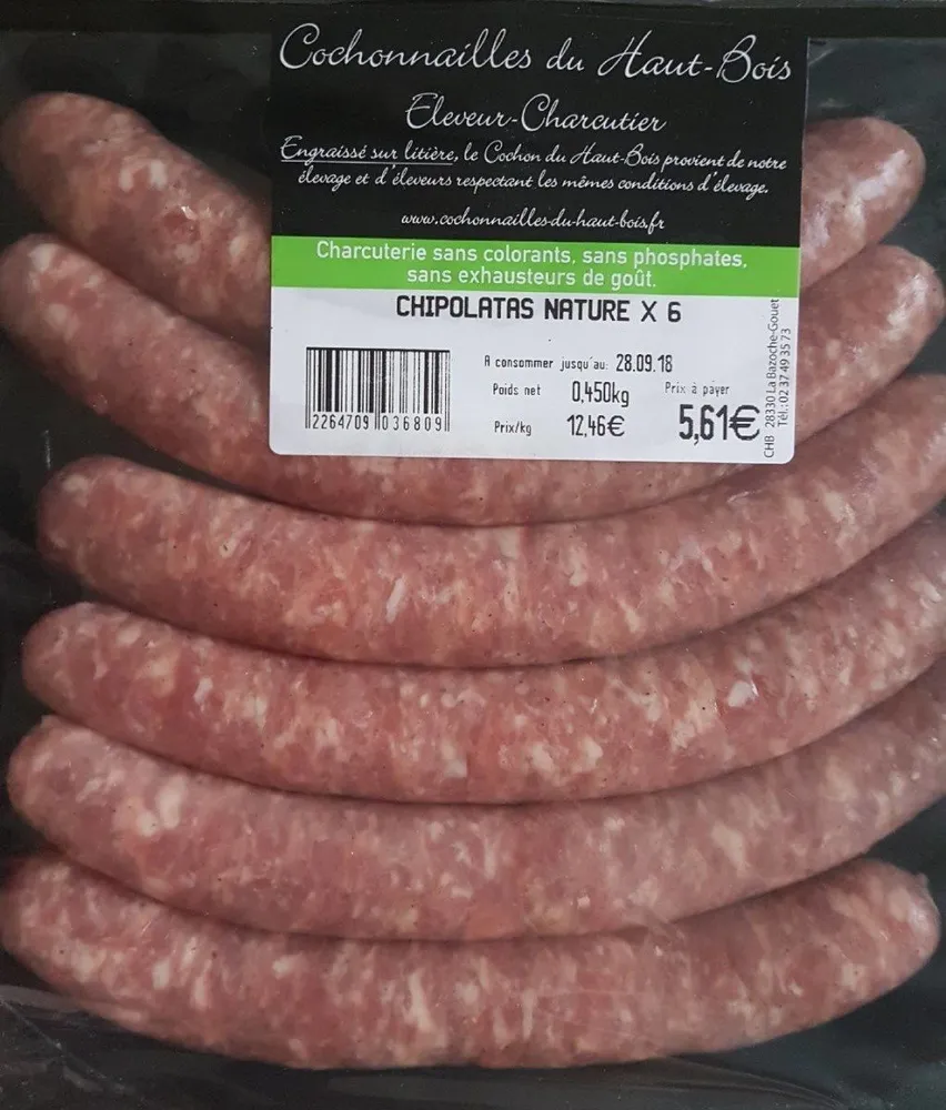 Chipolatas Nature × 6