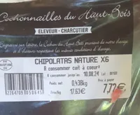 Chipolatas nature X 6