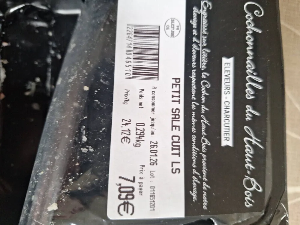 Petit salé cuit