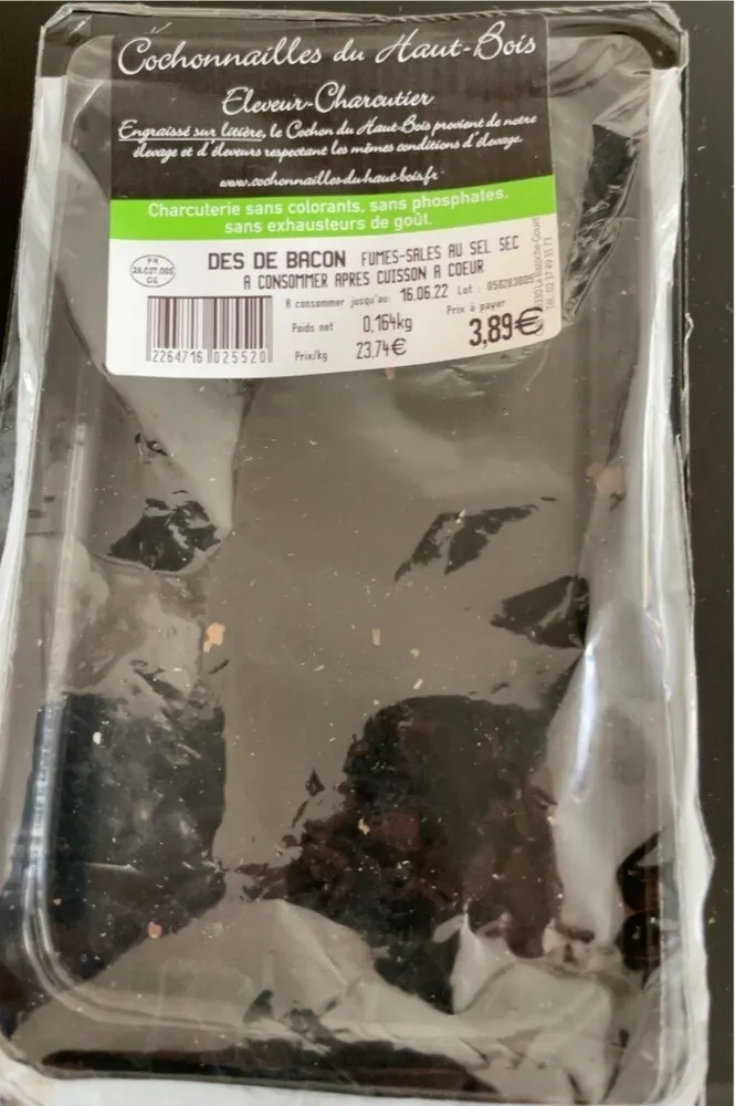 dés de bacon
