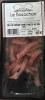 Dés de bacon fumés salés au sel sec