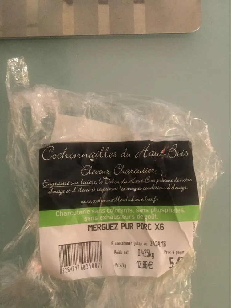 Merguez pur porc
