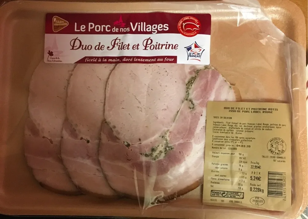 Duo de filet et poitrine