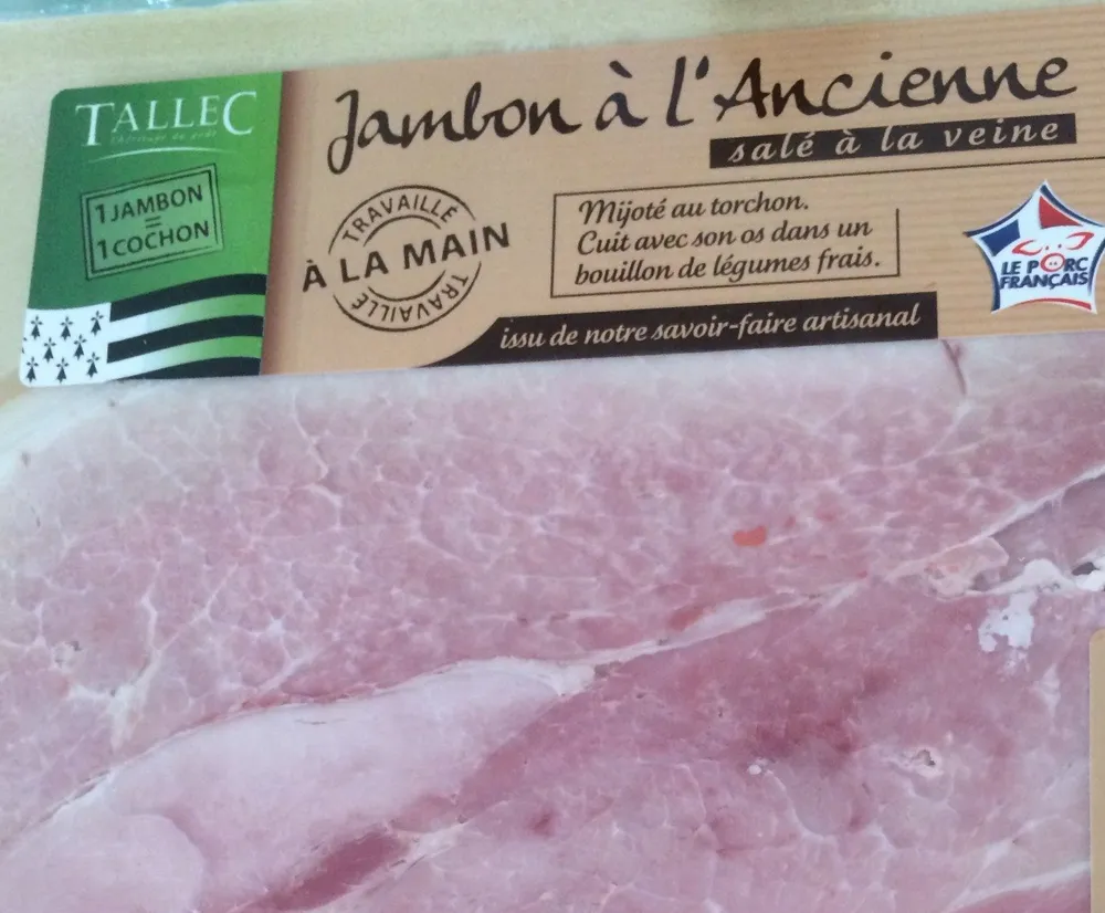 Jambon à l'Ancienne salé à la veine