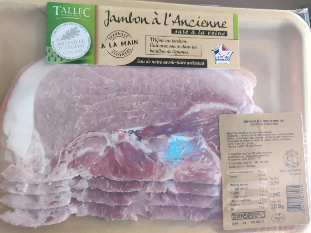 Jambon à l'ancienne cuit au torchon