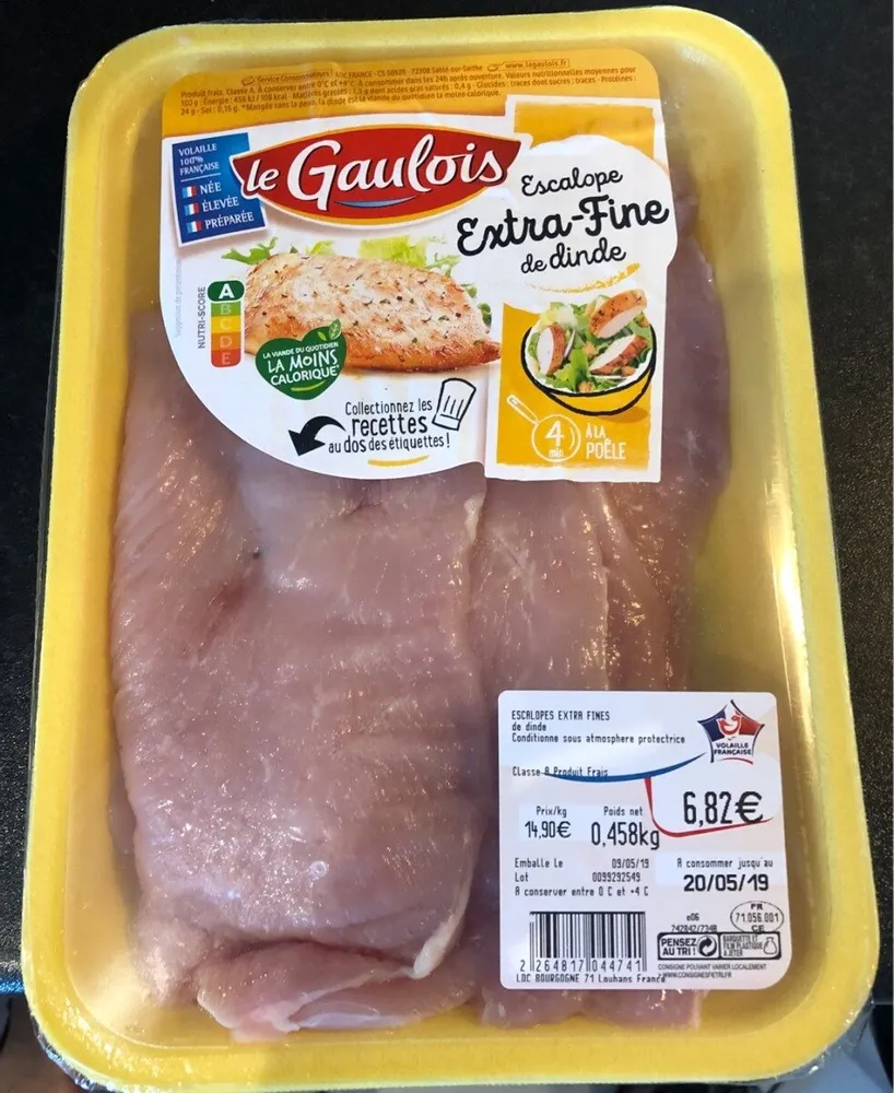 Escalope Extra Fine de dinde