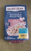 Ravioles et poulet roti