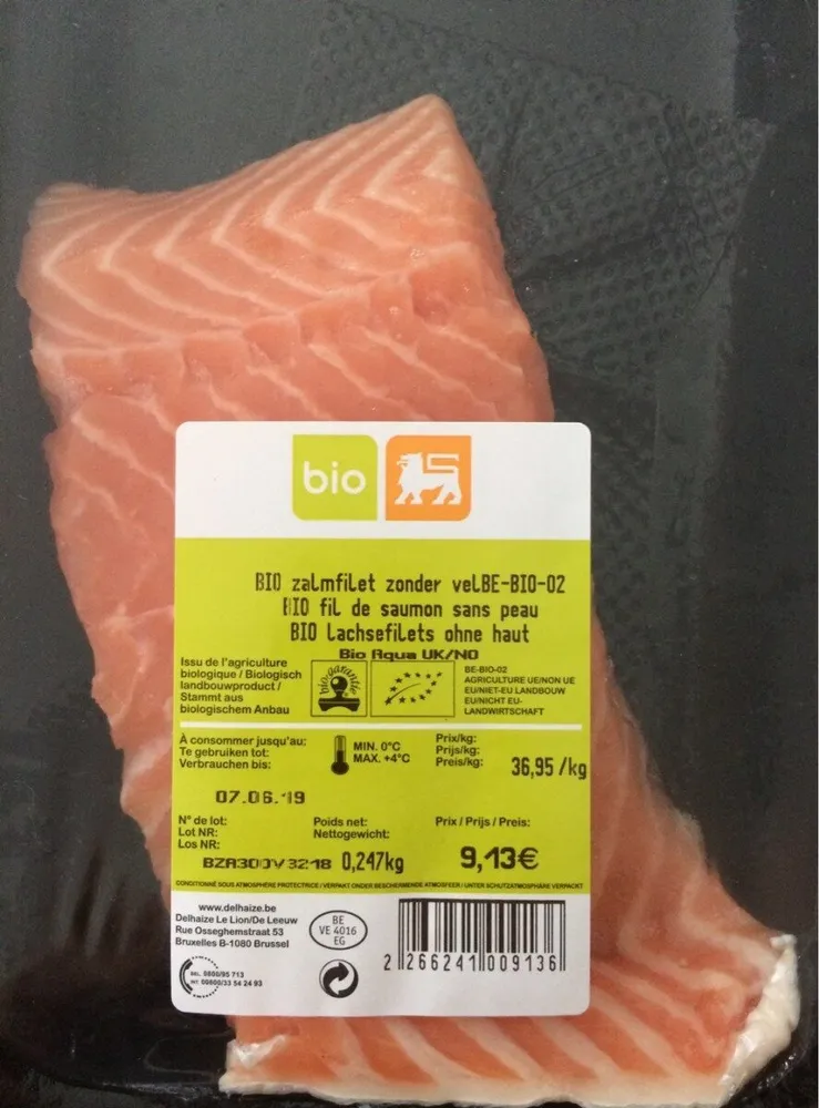 Bio fil de saumon sans peau