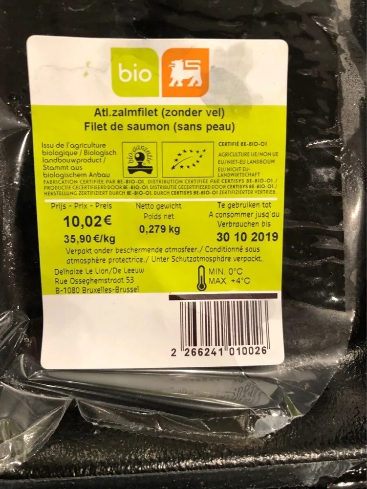 Filet de saumon sans peau