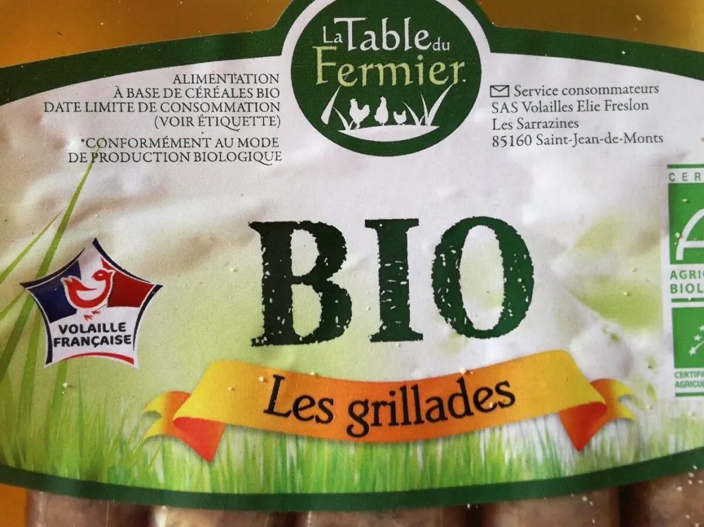 Saucisse volaille Bio