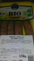 Saucisses volaille bio aux herbes