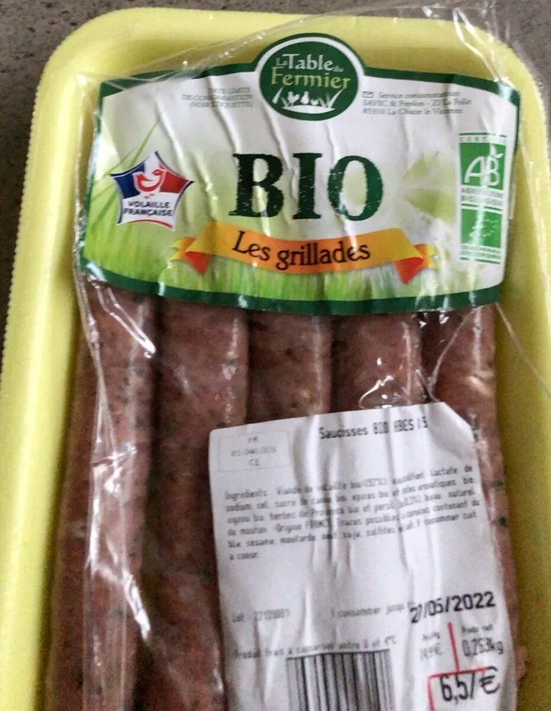 Saucisses bio herbes