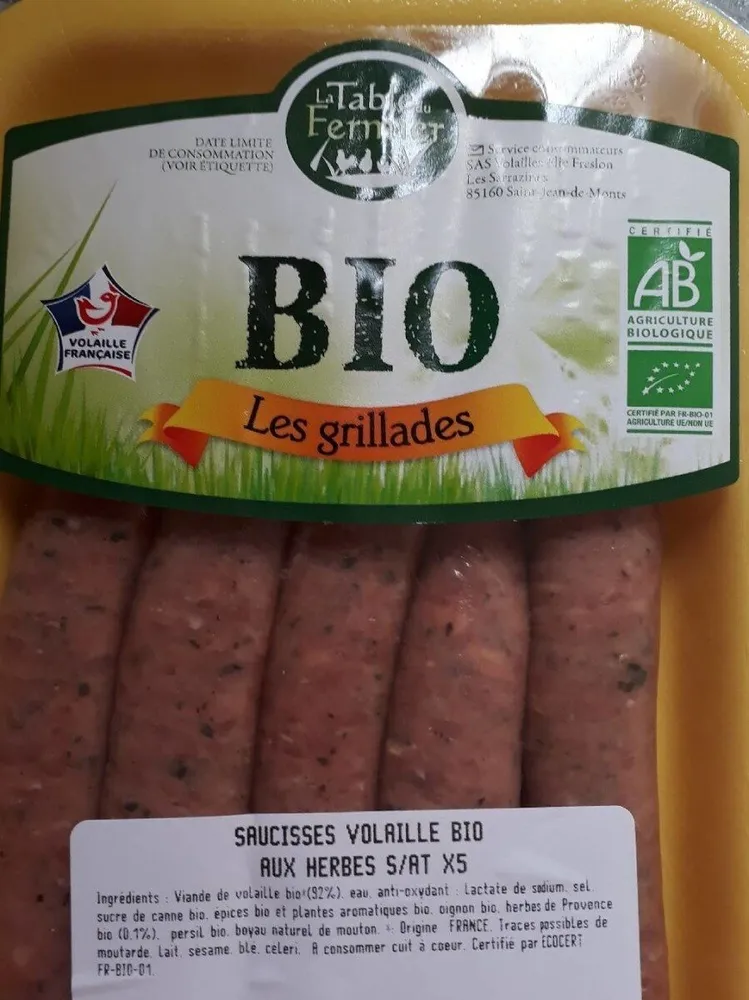 Saucisses volaille aux herbes