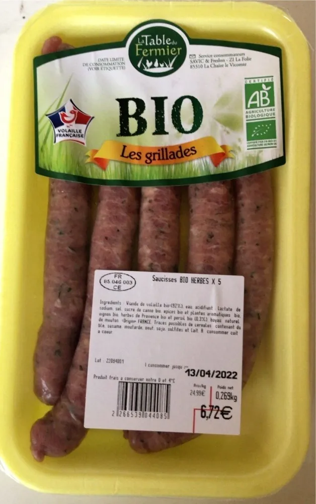 Bio les grillades