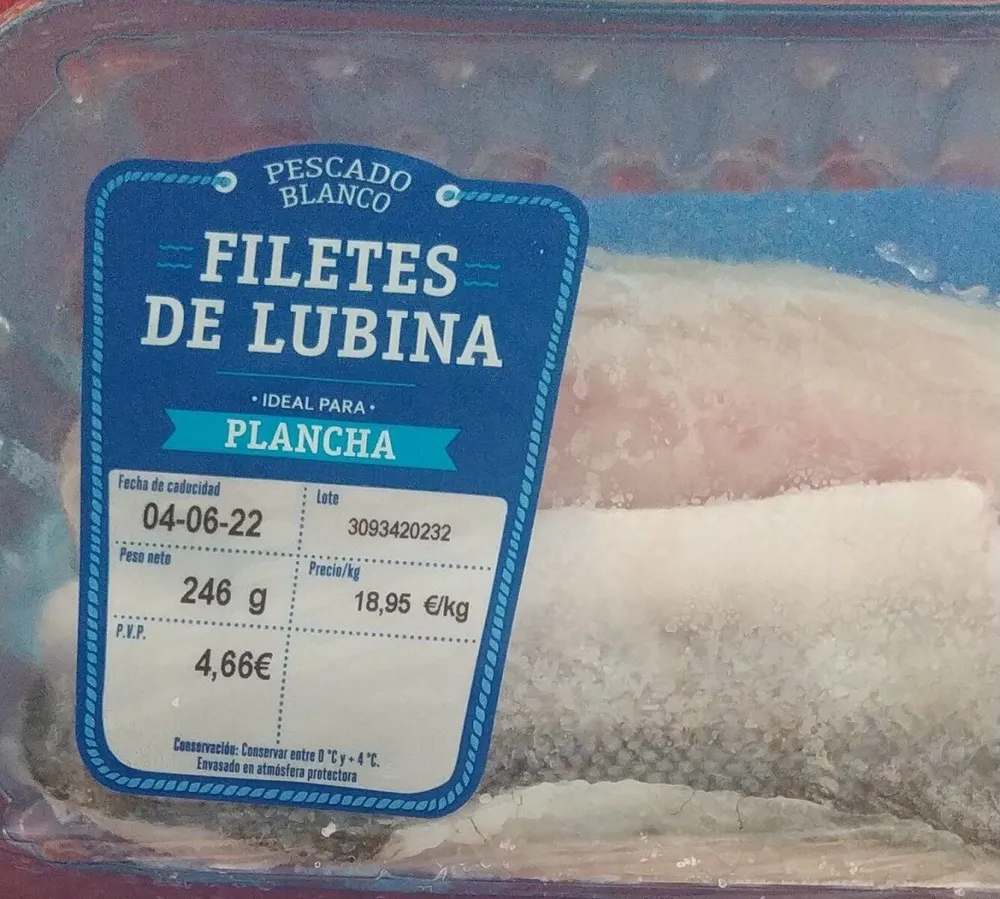 Filetes de Lubina