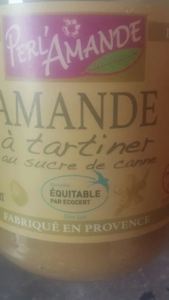 amande à tartiner au sucre de canne