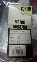 Conejo Medio Troceado