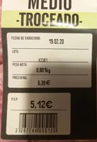 Conejo medio troceado