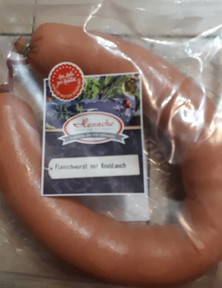 Fleichwurst mit Knoblauch