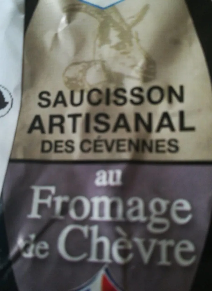 Saucisson artisanal des Cévennes au fromage de chèvre