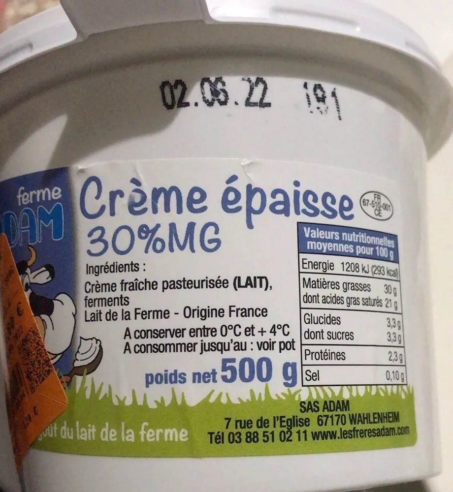 Crème épaisse