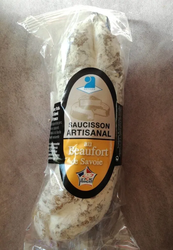 Saucisson artisanal au beaufort de savoie