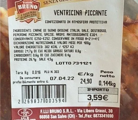 Ventricina piccante