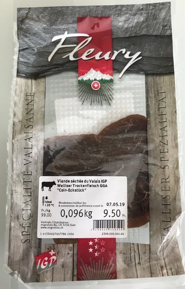 Viande séchée du valais IGP