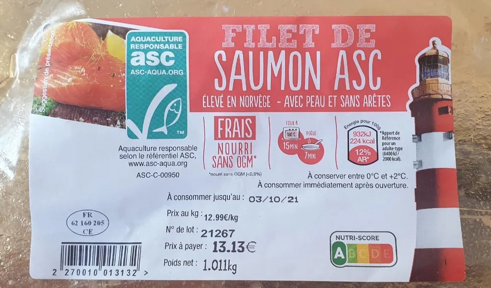 saumon ASC NORVÈGE