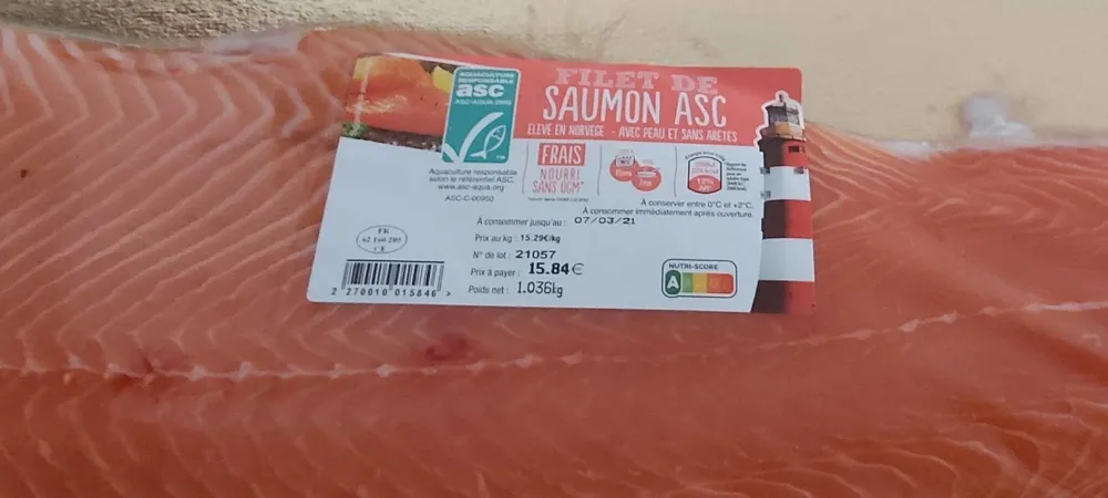 Filet de saumon ASC